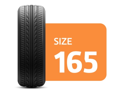 سایز لاستیک 165