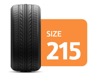 سایز لاستیک 215
