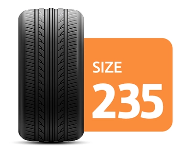 سایز لاستیک 235